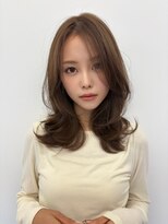 ルージュシー 堀江(RU10C)&nbsp;レイヤーカット/ブリーチなしダブルカラー/ベージュ【AI未使用】