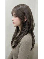 カバーヘア ブリス 上尾西口店(COVER HAIR bliss) 韓国レイヤー/ハッシュカット小顔/ダークブラウン春カラーp上尾!