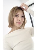縮毛矯正×ブリーチカラー