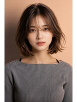 エインアンリー 明治神宮前(AIN.ANLY.)&nbsp;ボブゆるめパーマ、ボブニュアンスパーマ、ボブゆるめパーマ
