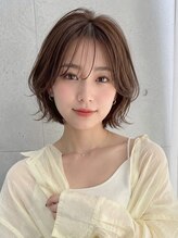 ノア 三宮店(NOA)&nbsp;【NOA】ゆるふわボブパーマ韓国風くびれボブ抜け感パーマ