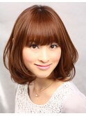 ミセスに捧げる ツヤ 巻き髪 ボブ