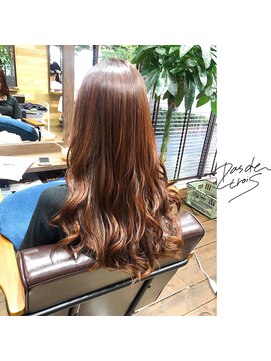 パドトロワ(Pas de trois) 新潟×ピンクアッシュ×オータムカラー×ロングヘア