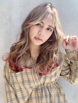 ゆるふわナチュラルロング_ウェーブパーマ耳かけ_7706