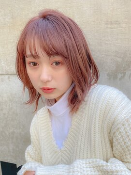 ロンド ルージュ 銀座店(Lond rouge) 暖色系の映えるレイヤーボブ