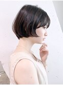 シンプルショート_ショコラベージュボブルフベビーバング_38750
