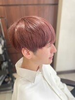 ティエラ 薬院店(TIERRA) 韓国風ブロンズオレンジツヤ髪髪質改善マニッシュツーブロック