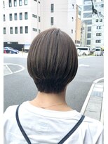 オーガニック アトリエ 大宮(organic+atelier)&nbsp;大人可愛い切りっぱなしひし形レイヤーカットモカベージュ