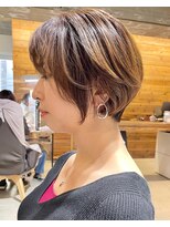 クラッチ ユニ(CLUTCH uni)&nbsp;♪大人シアーショートボブ♪ 難波美容室 中塚孝博