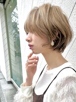 ジエクト 本店(The Ect)&nbsp;★◎斜めバンググレージュカラーシルキーベージュデザインカラー