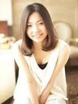 デラハイダウェイ(DELA HIDEAWAY)&nbsp;ワンレン内巻き　ワンカールセミロングボブ