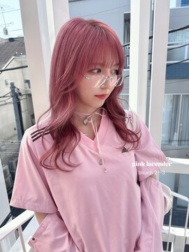 ベティ(Bettie) ピンクラベンダー 韓国ヘア 韓国風ヘア