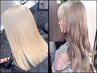 【人気No.4/ダブルカラー】ブリーチ &髪質・質感改善オンカラー+ TOKIO2step