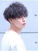 細かめパーマのリッジマッシュ
