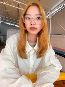 キーゴ 博多(KY-GO.) イエローカラー /レイヤーカット ロングレイヤー