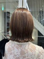ウル 表参道(HOULe)&nbsp;ベージュ髪質改善ボブ顔まわりレイヤー20代30代40代[表参道]