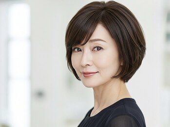 アカンサス バイ ミリー 高槻店(acanthus by milly)の写真/【高槻駅2分】一人一人の骨格やご理想に合わせた“若見えショートカット”♪ご自宅でのお手入れも楽々◎