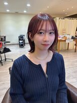 ヘアメイク シュシュ(Hair make chou chou) レイヤーボブ暖色カラー