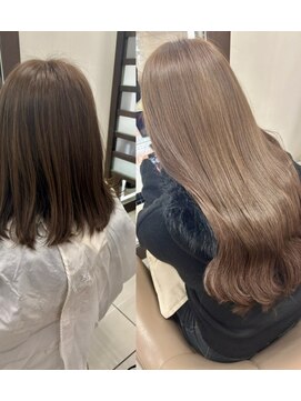 スタイル 横浜(STYLE) エクステ８０本wカラーエクステ/ベージュ/長さだしエクステ/