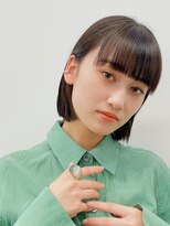 ブルーブラック 美髪 イメチェン ワイドバング