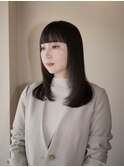 広め前髪・ナチュラルブラウン