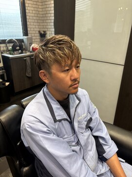 ヒロザバーバー(HIRO THE BARBER) ハイライト　宇部市/理容室/理容院/メンズカット