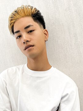 ルースト 京都駅前店(ROOST) ポイントメッシュ×テーパーフェード