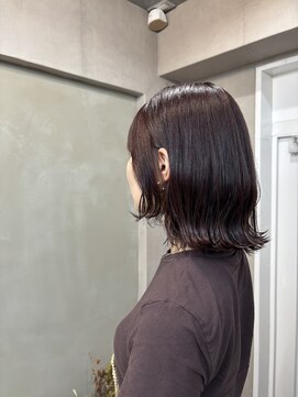 ファビ 渋谷(Fab) くびれヘア/暗めカラー/アプリコットオレンジ/縮毛矯正