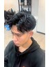 【輝男・毛流れを作りたい方】カット＋パーマ＋眉カット￥11200→￥10500
