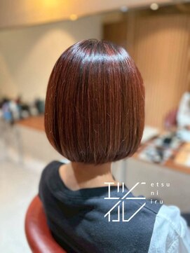 エツニイル(etsuniiru) 馴染ませハイライトとピンクカラー☆