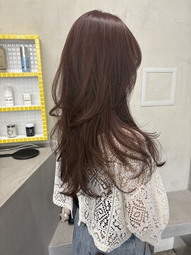キーチェ 梅田中崎町(keych) 毛流れレイヤーカット/ミディアム/髪質改善/縮毛矯正