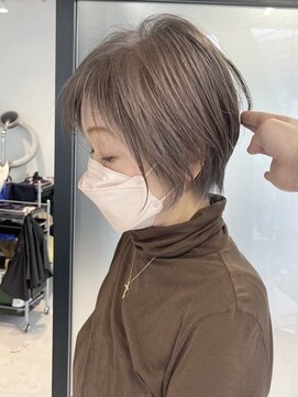 白髪ぼかし/白髪染め/ショートカット/40代50代/【北堀江】