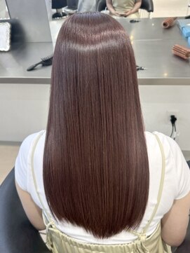 ラック 表参道(LUCK) ブリーチなしカラー/ボルドー/ピンクブラウン/ピンクベージュ