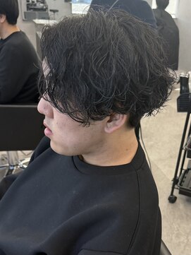 MEN’S HAIR/波巻ツイストスパイラル/フェザーパーマ/新田