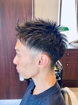グレイスフルバーバーロンドン 大宮店(Graceful Barber London)&nbsp;【30代 男性】ロンドンスパイキーツーブロ（大宮/バーバー）