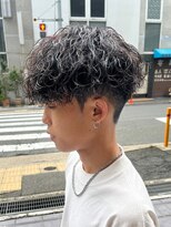 エルマーク 梅田(L-MARK) メンズパーマ/ツイストスパイラル/サーフカール/men's/眉毛