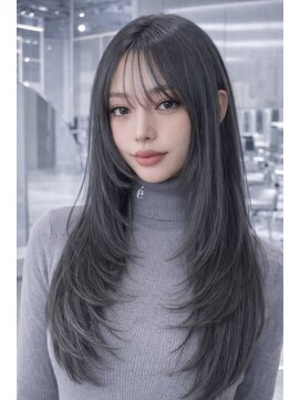 サロウィン 倉敷店(SALOWIN) ロングレイヤースタイル4/髪質改善/縮毛矯正/ボブ/リタッチ/前髪