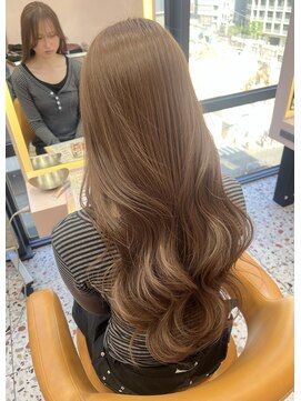 ボタン シブヤ(VOTAN SHIBUYA) 【MISAKI】オリーブベージュ/ブリーチなし/透明感カラー