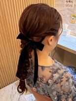 ヘアアレンジメント ボガスティーズ 溝の口店(Hair arrangement Vogusty's)&nbsp;あみ下ろし/四編み/ブライダル/ゲストヘア/ヘアセット