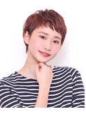 オレンジベージュでベリーショート♪