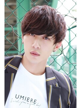 ネイビー(NAVY) 小顔に見えて、頭も小さく見えるスマートマッシュ☆ビジカジ