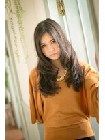 ソア 武蔵小杉(SOAR) ココアベージュグレージュカラーの黒髪ローライト小顔ボブウルフ