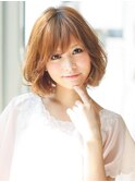 小顔ふんわりボブ