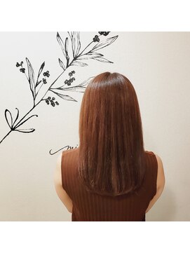 パプス ド コアフュール 宝塚中山寺店(Pap's de coiffeur) ダメージレス　レッドベージュ