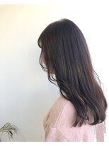 ヘアメイク オブジェ(hair make objet)&nbsp;韓国ヨジャスタイル　パープルブラウン