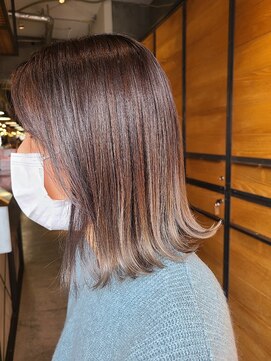 キーン 立川店(keen) 【keen×武田】ハイライト×外はねミディ