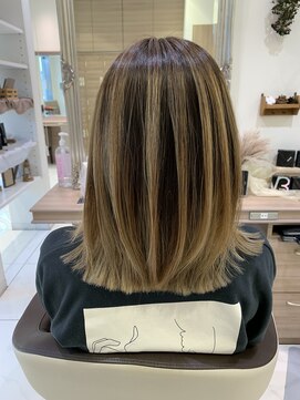 アッシュ 戸田公園店(Ash) ミルクティーベージュ×バレイヤージュ