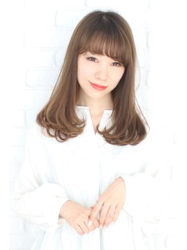 ベルス(bellus) 【bellus】イルミナカラー×ツヤ髪ワンカールミディ