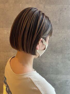 ブリック ヘアアンドスパ 松山(BRICK HAIR&SPA) contrast　bob