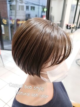 ピュア プレイス ラボ(PURE PLACE LABO) 【PURE PLACE×北島】 カジュアルボブ×ナチュラルアッシュ